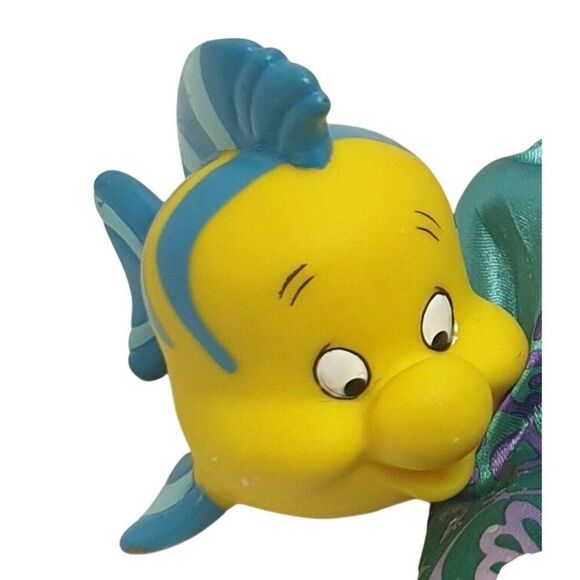 Disney Princess Ariel Doll With Flounder & Tiara The Little Mermaid - Picture 2 of 5